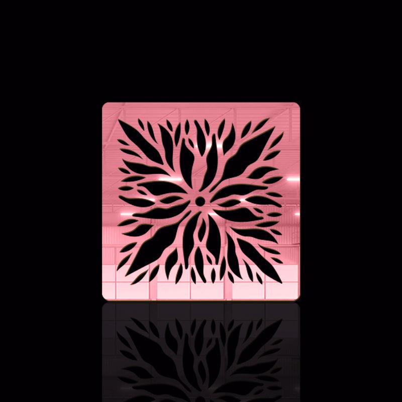 Abstract Flower Design, Acrylic Mirror Coaster  (2+ MM) - FHMax.com