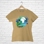 African Map on Globe, Women Half Sleeve Tshirt - FHMax.com