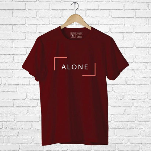 Alone, Men's Half Sleeve Tshirt - FHMax.com