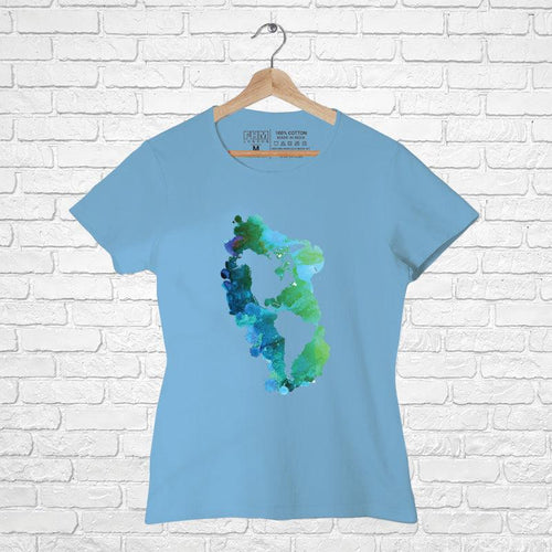 American Map, Women Half Sleeve Tshirt - FHMax.com