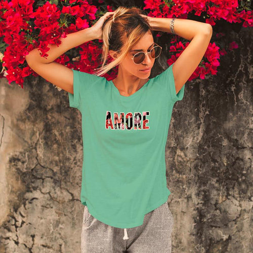 AMORE, Women Half Sleeve Tshirt - FHMax.com