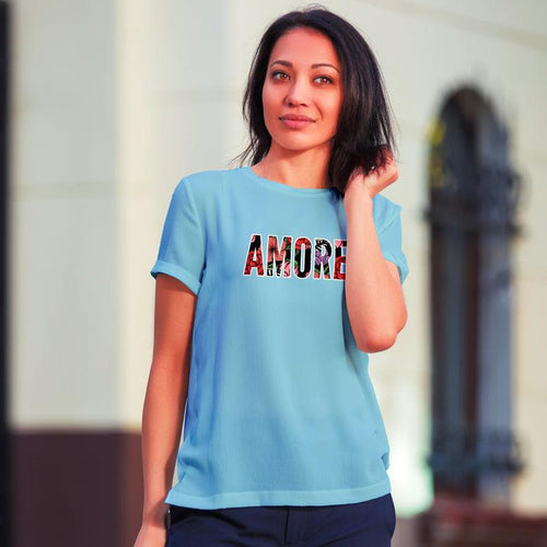 AMORE, Women Half Sleeve Tshirt - FHMax.com