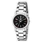 Analog Black dial With Silver strap Women watch - FHMax.com