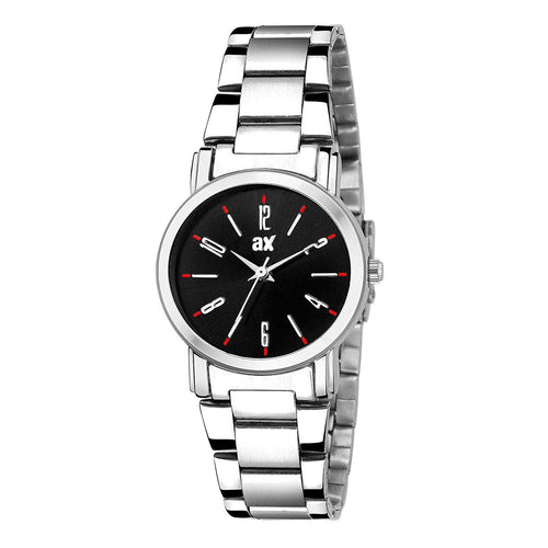 Analog Black dial With Silver strap Women watch - FHMax.com