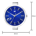 Analog Blue dial With Black strap Women watch - FHMax.com