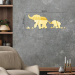 Baby elephant with Mother, Acrylic Mirror wall art - FHMax.com
