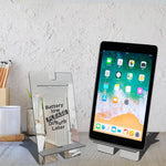 Battery Low Please Disturb later, Reflective Acrylic Tablet stand - FHMax.com
