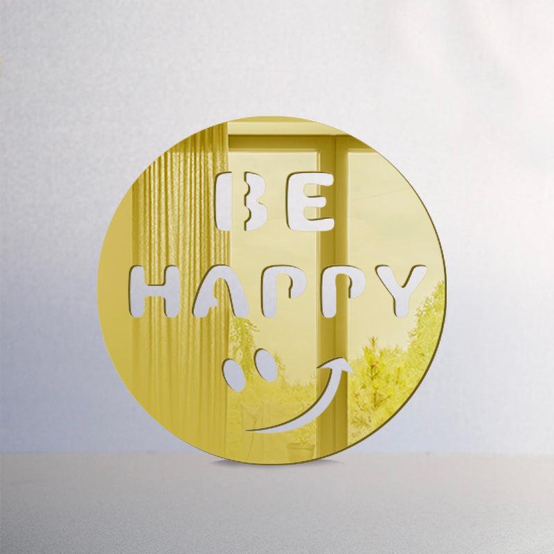 Be Happy! Acrylic Mirror Coaster  (2+ MM) - FHMax.com
