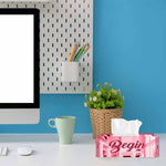 Begin, One Acrylic Mirror tissue box with 100 X 2 Ply tissues (2+ MM) - FHMax.com