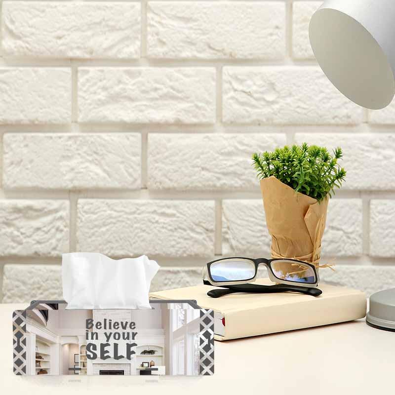 Believe In Yourself, One Acrylic Mirror tissue box with 100 X 2 Ply tissues (2+ MM) - FHMax.com