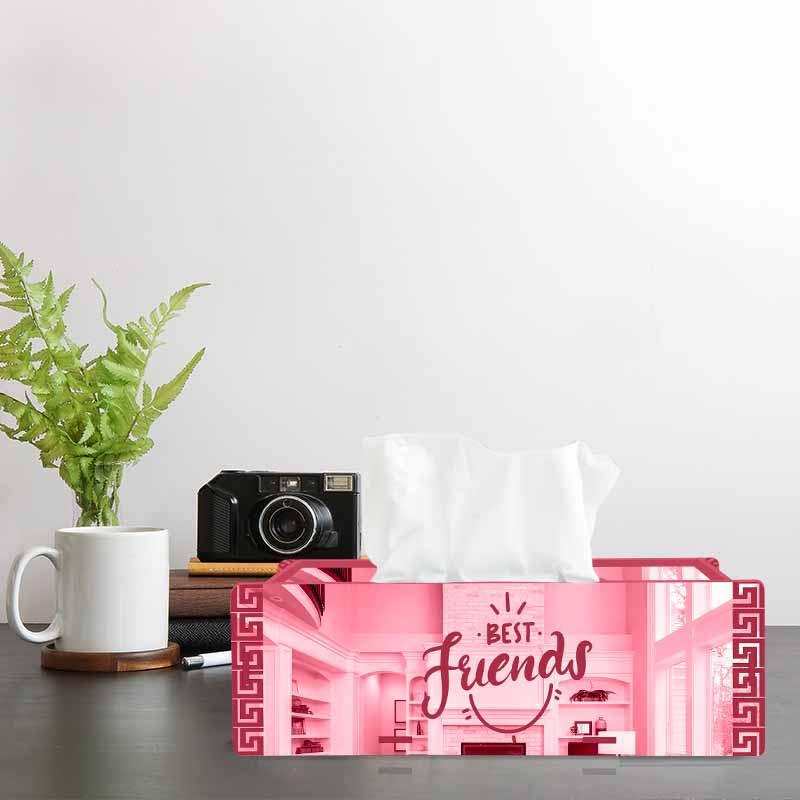 Best Friend, One Acrylic Mirror tissue box with 100 X 2 Ply tissues (2+ MM) - FHMax.com