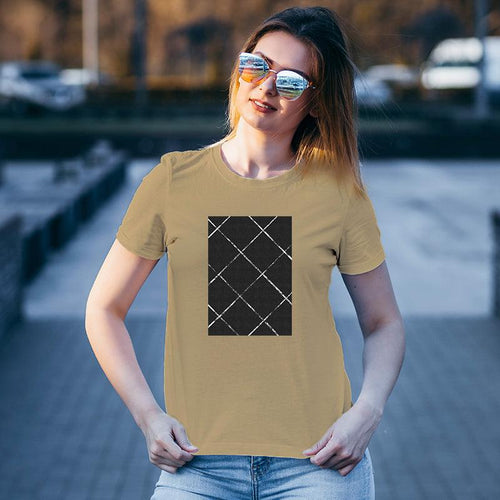 Black Square, Women Half Sleeve Tshirt - FHMax.com