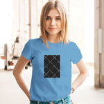 Black Square, Women Half Sleeve Tshirt - FHMax.com