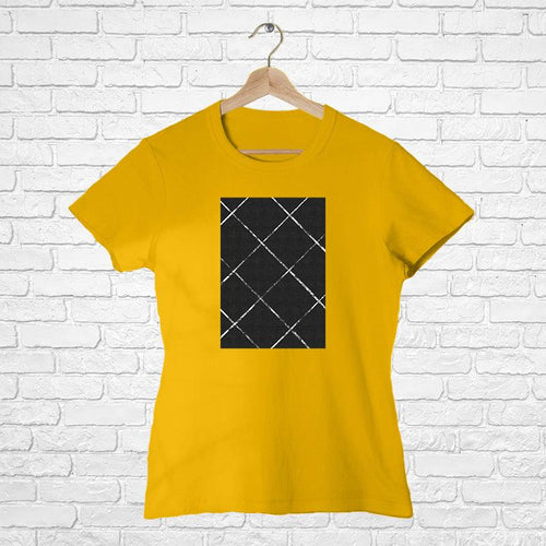 Black Square, Women Half Sleeve Tshirt - FHMax.com