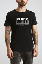 Black White, Men's Half Sleeve Tshirt - FHMax.com