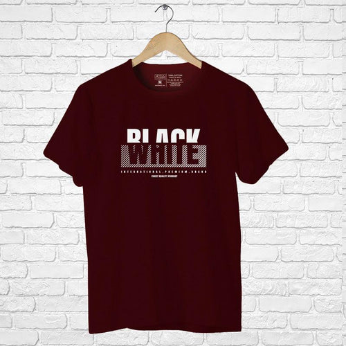 Black White, Men's Half Sleeve Tshirt - FHMax.com