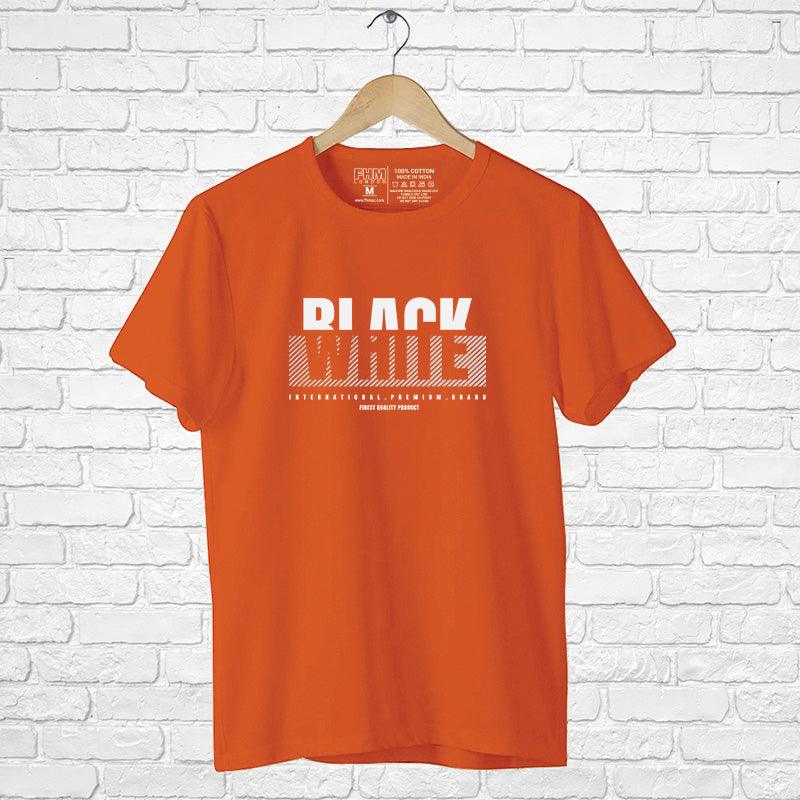 Black White, Men's Half Sleeve Tshirt - FHMax.com