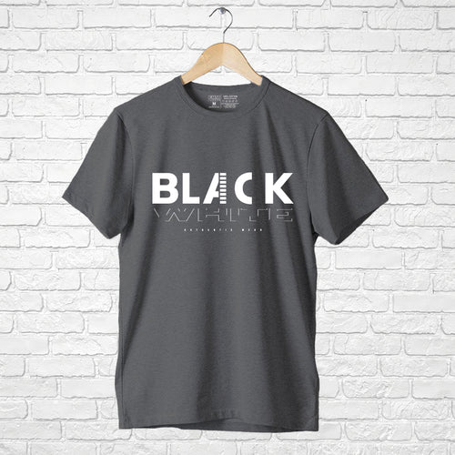 Black White, Men's Half Sleeve Tshirt - FHMax.com