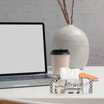 Blessed, One Acrylic Mirror tissue box with 100 X 2 Ply tissues (2+ MM) - FHMax.com