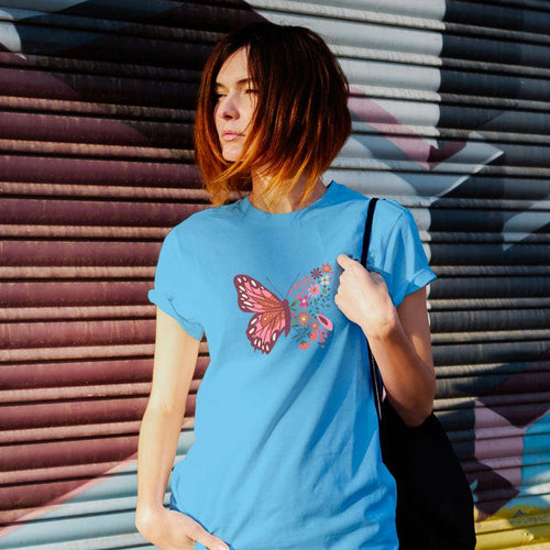 Butterfly, Women Half Sleeve Tshirt - FHMax.com