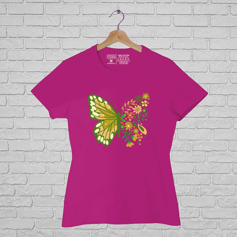 Butterfly, Women Half Sleeve Tshirt - FHMax.com