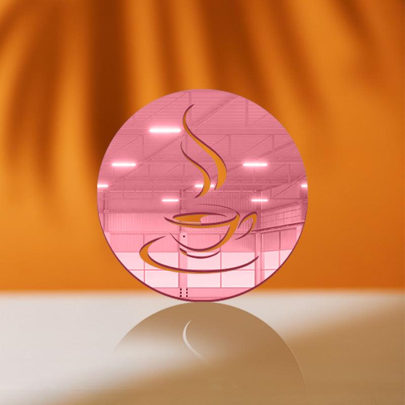 Coffee Design, Acrylic Mirror Coaster  (2+ MM) - FHMax.com