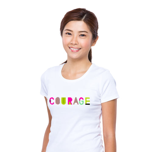 Courage, Women Half Sleeve T-shirt - FHMax.com