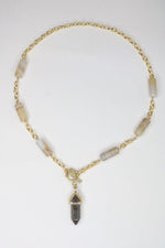 Crystal and beads Chain Pendant - FHMax.com