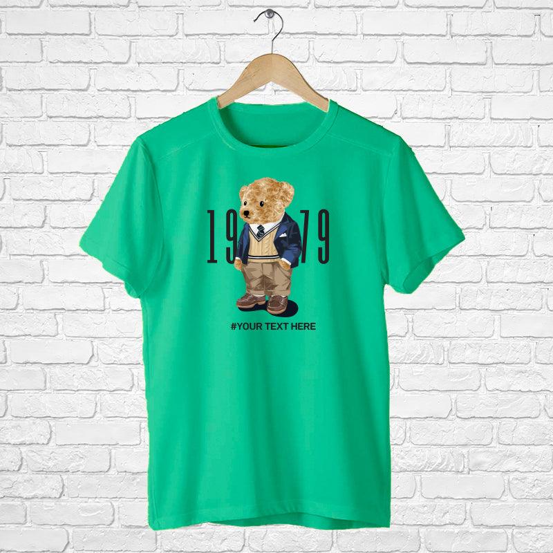 Customize 1919 New York Teddy collection with your Text, FHM London Men Half sleeve T-shirt - FHMax.com