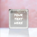 Customize Arrow Border Design, Acrylic Mirror Coaster  (2+ MM) - FHMax.com
