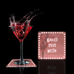 Customize with your Text, Acrylic Mirror Coaster (2+ MM) - FHMax.com
