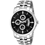 Day & Date Function Black Polo Dial with Silver strap Men Watch - FHMax.com