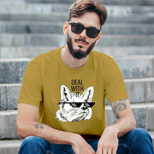 Deal With, Men's Half Sleeve Tshirt - FHMax.com