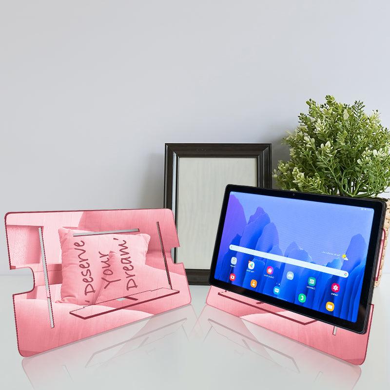Deserve Your Dream, Reflective Acrylic Tablet stand - FHMax.com