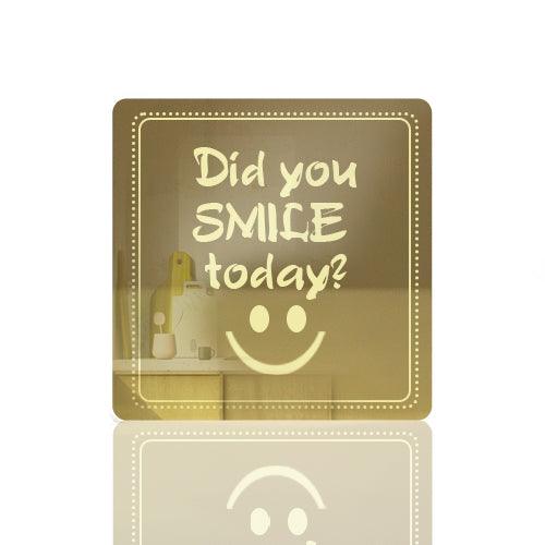 Do You Smile Today? Acrylic Mirror Coaster  (2+ MM) - FHMax.com