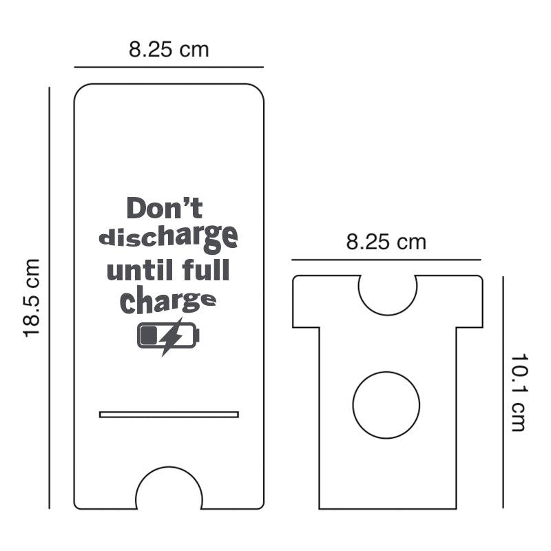 Don't discharge until full charge, Reflective Acrylic Mobile Phone stand - FHMax.com