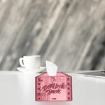 Don't look back, One Acrylic Mirror tissue box with 100 X 2 Ply tissues (2+ MM) - FHMax.com