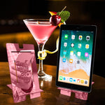 Don't Worry Be Happy! Reflective Acrylic Tablet stand - FHMax.com