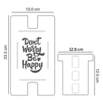 Don't Worry Be Happy! Reflective Acrylic Tablet stand - FHMax.com