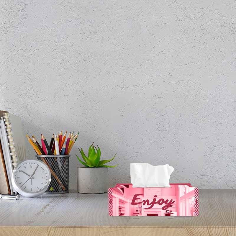 Enjoy, One Acrylic Mirror tissue box with 100 X 2 Ply tissues (2+ MM) - FHMax.com
