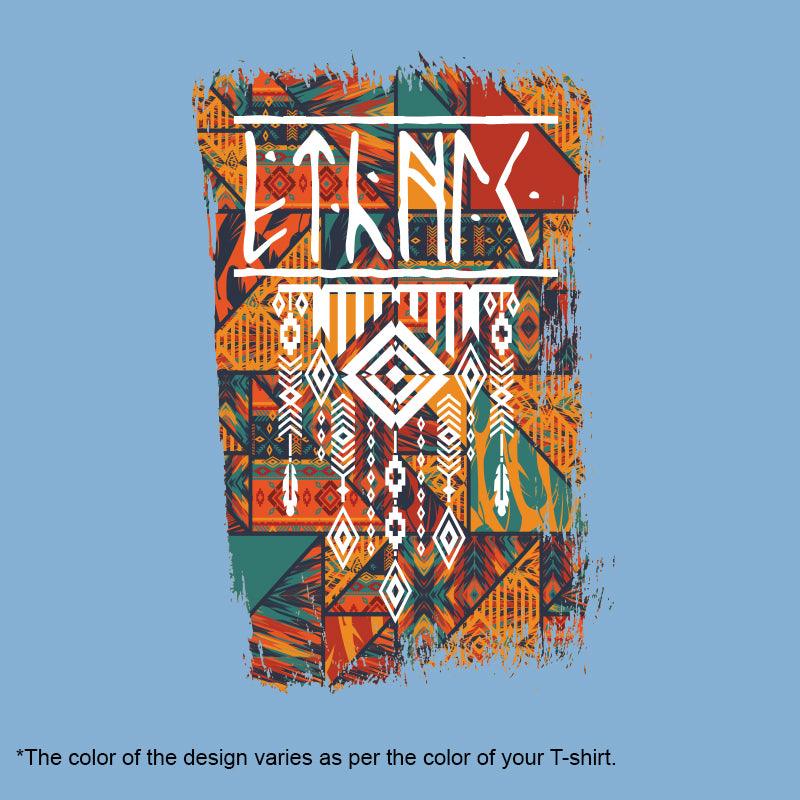 Ethnic Seamless Pattern, Women Half Sleeve Tshirt - FHMax.com