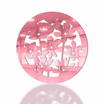 Evergreen Flowers round shaped, Acrylic Mirror Coaster  (2+ MM) - FHMax.com