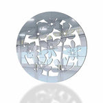 Evergreen Flowers round shaped, Acrylic Mirror Coaster  (2+ MM) - FHMax.com