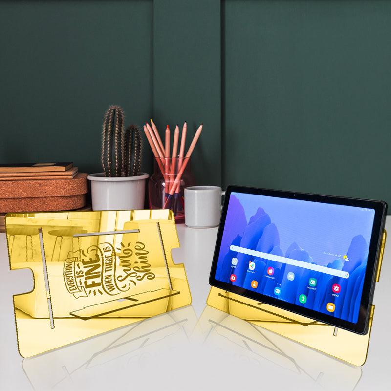 Everything is Fine, Reflective Acrylic Tablet stand - FHMax.com