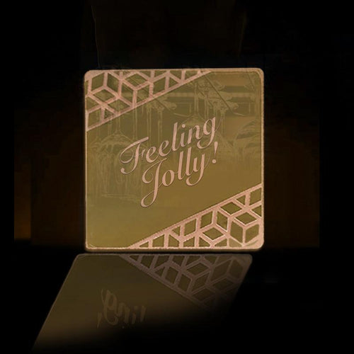 Feeling jolly! Acrylic Mirror Coaster  (2+ MM) - FHMax.com