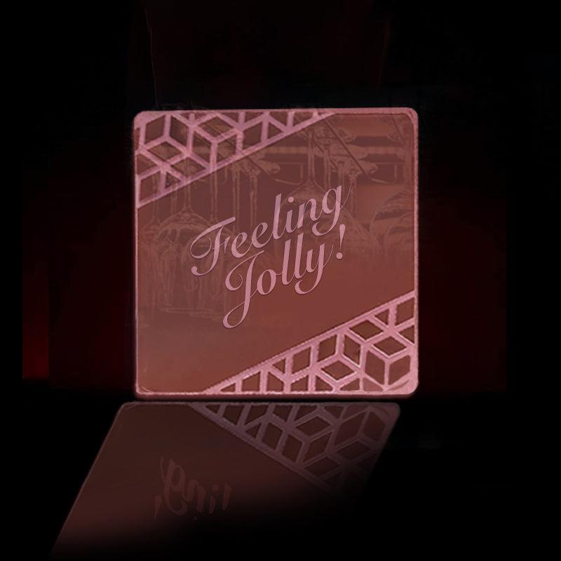 Feeling jolly! Acrylic Mirror Coaster  (2+ MM) - FHMax.com