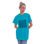 "FEEL THE WAVE", Boyfriend Women T-shirt - FHMax.com