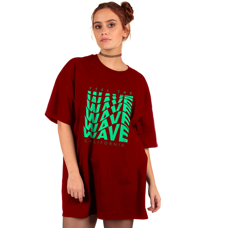 "FEEL THE WAVE", Boyfriend Women T-shirt - FHMax.com