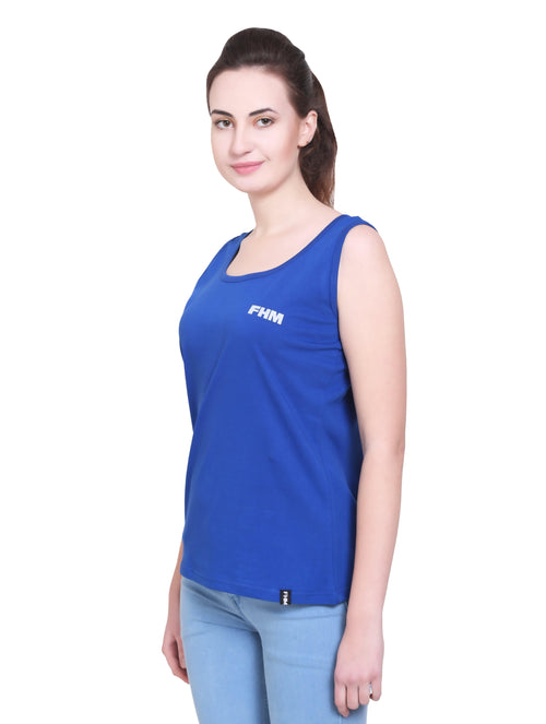 FHM Blue, Women Tank Top / Tshirt - FHMax.com