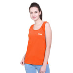 FHM Orange, Women Cotton Tank Top / Tshirt - FHMax.com